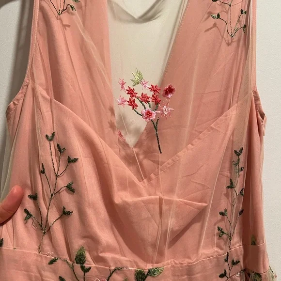 Petal and Pup - Wonderland floral embroidery midi dress - Picture 6 of 9